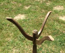 Guéridon ancien , plateau rond vintage