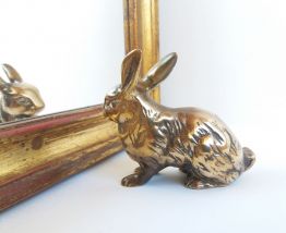 Lapin laiton doré vintage