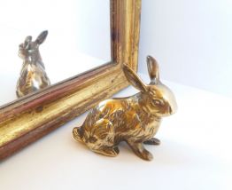 Lapin laiton doré vintage