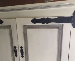 armoire en chêne relooké