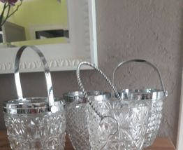 Ensemble de seaux à glaçons, tendance vintage