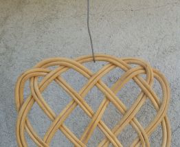 Tapette à tapis en osier Vintage 