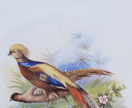 Grande Assiette Digoin Sarreguemine Décor faisans