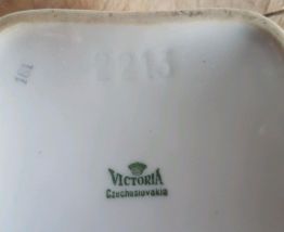 Cendrier vintage porcelaine Victoria czechoslovakia