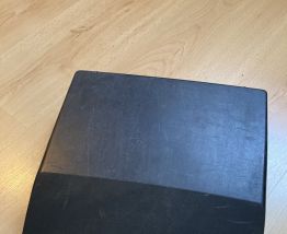 Machine à écrire vintage orange