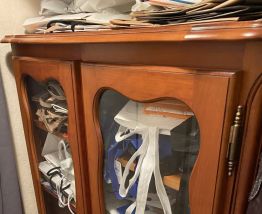 Armoire/vitrine bois