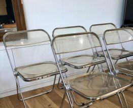 Chaises Plia Giancarlo Piretti pour Castelli