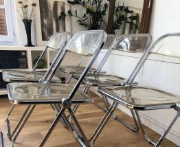 Chaises Plia Giancarlo Piretti pour Castelli