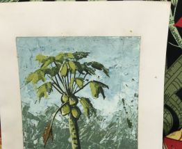 Tableau Huile Papier marouflé  10.5x15cm 