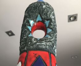 Pied de lampe forme bouteille