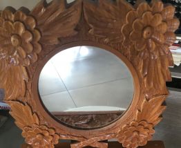 Coffre miroir sculpté main Suède 