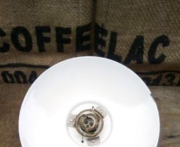 Suspension gamelle en tôle émaillée - Années 50/60