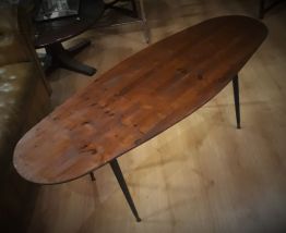 table ovale scandinave 137x49x53
