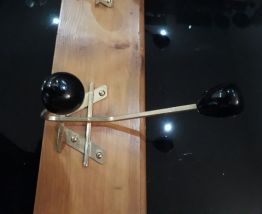 portemanteau mural  1960 a70s   paters dore boule acrilique 