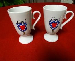 Mazagrans fleuris en porcelaine avec anses, tasses, mugs