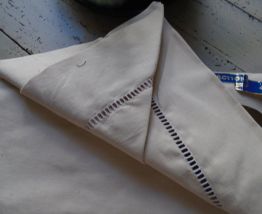 Grand drap métis fleur bleue