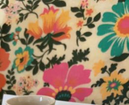2 tasses vintage fleurs 