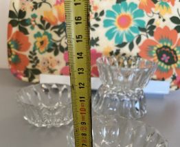 4 coupelles en verre annee 70