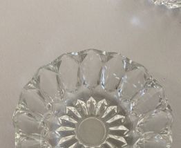 4 coupelles en verre annee 70