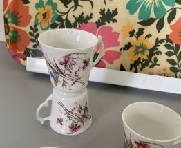 4tasses porcelaines vintage 