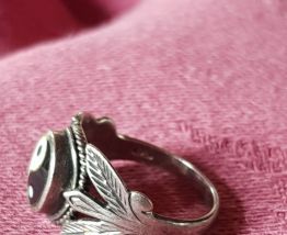Bague argent 925 Ying Yang Pierres naturelles 