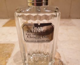 Lot 2 flacons vides  Eau sauvage Dior années 80