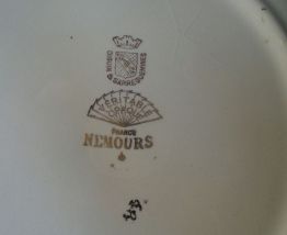 6 assiettes Digoin Sarguemine Nemours