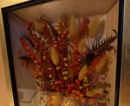 Bouquet de fleurs séchées. 