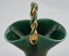 Panier vert en céramique de Louviers