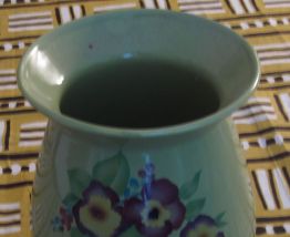 Vase vert – Faïence de Roanne, Coomans