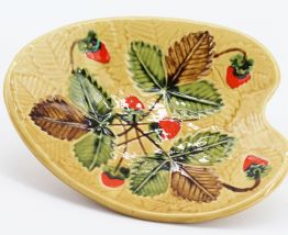 Vide poche en céramique fraises