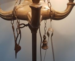 Lampadaire bronze style florentin