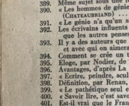 Littérature française enseignée par la dissertation