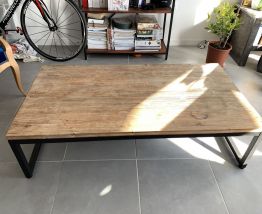 Table basse vintage industrielle 