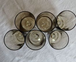 Lot 6 verres à pied vintage 