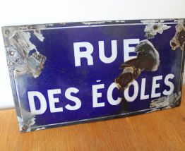 Plaque de rue émaillée années 50/60