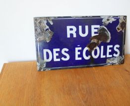Plaque de rue émaillée années 50/60