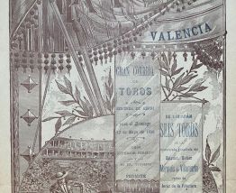 Exceptionnelle Affiche ancienne Corrida du 17 mai 1896 Valen