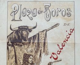 Exceptionnelle Affiche ancienne Corrida de mars 1897 Valenci