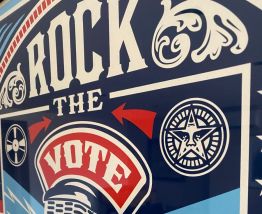 Rare Lithographie "Rock the vote" 2008 par Shepard Fairey