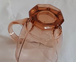 Pichet vintage verre rose