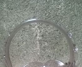 Panier en verre "travail artisanal"