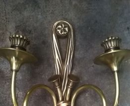 Paire d'applique aux cors 1940