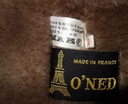 MANTEAU 100% LAINE DE MOUTON