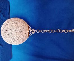 suspension corde orange grand modèle style audoux minet