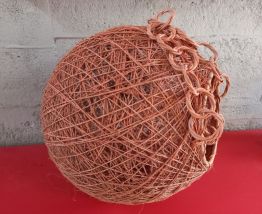 suspension corde orange grand modèle style audoux minet