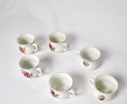  6 Tasses fleuries