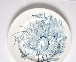 Assiette oiseau en Faïence 