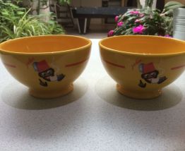 Lot de 2 bols publicitaires Banania