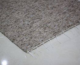 Tapis kilim fait main en laine chiné marron